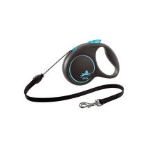 Laisse pour Chien Flexi black design 5 m Bleu Taille xs