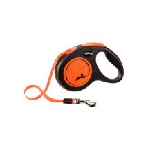 Laisse pour Chien Flexi new neon 5 m Orange Taille m