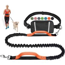 Serbia - Laisse pour chien mains libres élastique rétractable pour chien, course à pied, jogging, entraînement, randonnée avec chiens de taille