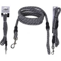 Laisse pour chien Pets Black and White Collection 130 cm Noir/Blanc