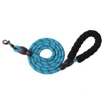 Laisse pour chien, poignée rembourrée souple, laisse de sécurité pour chien avec fils réfléchissants en nylon durable pour toutes les