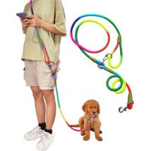 Sinbinta - Laisse pour mains libres réfléchissantes, 2,3 mètres, longue de marche, anti-traction, pour chiens de grande taille moyenne et petite