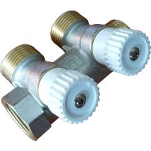 Laiton de haute qualité Durable 2 sections 3/4" collecteur d'eau distributeur