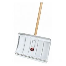 Lama da neve ideal 350x500 in lamiera d'acciaio con impugnatura in legno duro