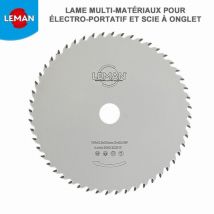 Lama in metallo duro multimateriale d. 190 mm x spessore denti 2,0 - 1,4 x Al. 30 mm 55 denti Leman 923.190.3055