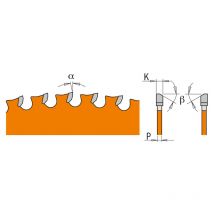 226.165.60H lama x materiali ferrosi-pvc hw 165x1.6/1.2x20 Z60 fwf