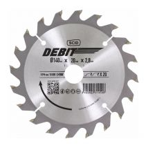 Scid - Lame au carbure pour scie circulaire Epaisseur 2,8 mm - 20 dents - Diamètre 140 mm - Alésage 20 mm