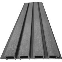 Green Outside - Lame bardage technologie Coexprotect 2,60m façon claire-voie, composite protection renforcée coloris Gris