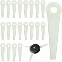 Deckon - Lame Coupe Bordure, RosyFate Lot de 20 Lames de Rechange pour Coupe Bordure, Lame Tondeuse, Lame Plastique Coupe Bordure pour Stihl Coupe