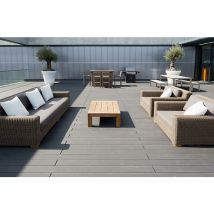 Deceuninck - Lame de plancher Twinson deceunink - L.4m - 5.4ml/m² - Gris galet 509 - 9335