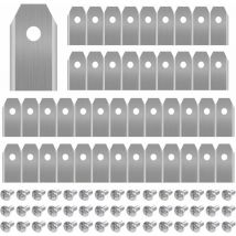 Trimec - Lame de Rechange en titane pour Tondeuse Husqvarna/Automower/Yardforce/Gardena, Lot de 45 Lame de tondeuse à gazon, Faucheuses à Gazon