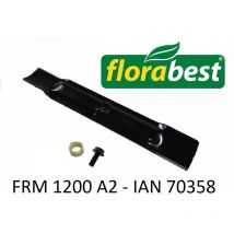 Florabest - Lame de rechange avec vis à couteau pour tondeuse à gazon électrique frm 1200 A2 - ian 70358