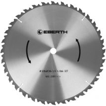 Eberth - Lame de Scie Circulaire en Acier avec Dents en Carbure pour la Coupe du Bois (Diamètre 500mm, Alésage 30mm, Épaisseur de la Lame 3.0mm,