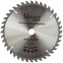 Lame de scie circulaire tct pour bois Ø230x22 40 dents