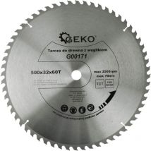Lame de scie circulaire tct pour bois Ø500x32 60 dents