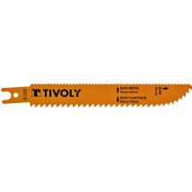 Tivoly - 2 Hojas de Sierra Sable Multidireccionales • Larga Vida útil • Doble Accesorio Universal • Para Cortar Madera • Para Cortar Chapa Metálica •