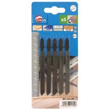 Boite de 5 lames scie sauteuse bois Classic