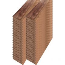 Gueules Des Bois - Lame de terrasse striée en pin sylvestre 300 x 12 cm Premium (Lot de 50) 18 m2