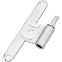 Lame mâle pour paumelle bois universelle forme en l finition droite acier zingué Mermier M-789101