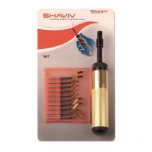 Shaviv - Jeu d'ébavureurs Golden Flex Set e 7 pièces