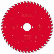 Lame carbure finition bois pour scies circulaires diamètre 190 mm, alésage 30, épaisseurs traits 2,4/1,6 mm, 48 dents Freud
