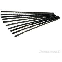 Hd Outillage - 10 lames pour scie à chantourner 130 mm 14 tpi silverline 793823