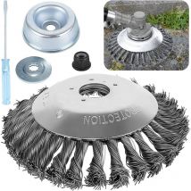 Lame Tondeuse à Gazon 6 Pouces - Roue de Remplacement pour Tondeuse à Gazon - Brosse à Mauvaises Herbes