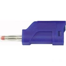 Tru Components - TC-R8-104 bl Lamellenstecker Stecker, gerade Stift-Ø: 4 mm Blau 1 St.