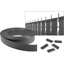 Casanoov - Lamelles occultantes baldo 100mX46mm rouleau pvc Gris