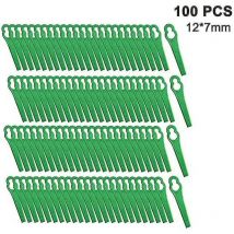 Lames de coupe-herbe en plastique, 100 pièces, sans fil, de haute qualité