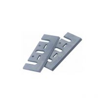 Soleil - Lames de rabot électrique 82 x 28 x 3 mm Lot de 2