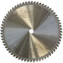 Lames de scie pour la découpe d'aluminium, dibond et pvc ø210 x 15,88 mm x 1,6 mm 54 dents Z64-5° mw Tools SSC LN54
