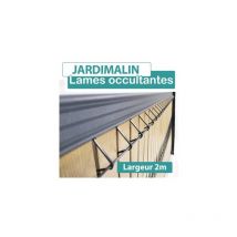 Cloture&jardin - Lames Occultation Composite Bois Clair - 2M - jardimalin - 1,03 mètre