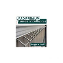 Cloture&jardin - Lames Occultation Composite Gris Anthracite - 2.5M - jardipremium - 1,73 mètre
