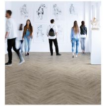Hellocarpet - Lames pvc plombantes Rhys ii Chêne grège héritage 10,16x91,44 - Chêne grège héritage