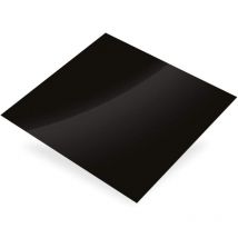 Lamiera in alluminio laccato nero 500 x 250 x 1 mm