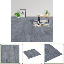 Abcrital - The Living Store PVC-Fliesen Selbstklebend 5,11 m² Grau Marmor-Optik - pvc Fliesen - Vinylboden - Selbstklebender Bodenbelag