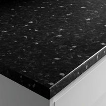 Laminate Worktop - Black Slate Effect 600mm x 38mm x 3m