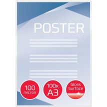 GBC - Laminating Pouch A3 2x100 Micron Gloss (Pack 100) 3740307