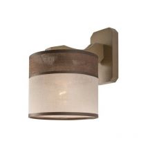 Lamkur Lighting - Lamkur Andrea Wandleuchte mit Stoffschirm Sonoma, 1x E27