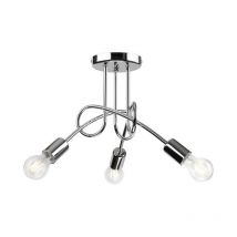 Lamkur Lighting - Lamkur Camilla Flexi Camilla Plafonnier semi-encastré à bras multiples Chrome, 3x E27