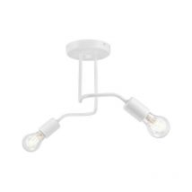 Lamkur Charlie Flexi Lampada da soffitto a semi-incasso Charlie Multi Arm bianca, 2x E27
