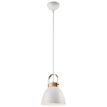 Lamkur Lighting - Lamkur Danielle Plafonniers Suspendus À Dôme En Acier Blanc, 1x E27