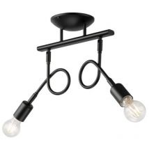 Lamkur Harry Flexi Harry Halbbündiges Licht Schwarz, 2x E27