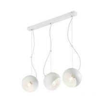 Lamkur Lighting - Lamkur Inez Stab-Pendel-Deckenleuchte Weiß, 3x E27
