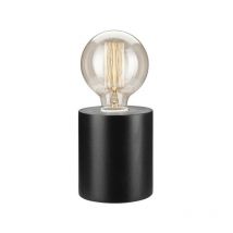 Lamkur Lighting - Lamkur Lampe à poser cylindrique Wengé, 1x E27