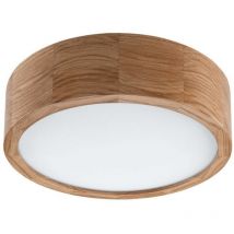 Lamkur Led Integrated Round Plafón Cilíndrico Roble