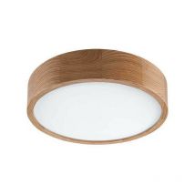 Lamkur Lighting - Lamkur Led Integrated Round Plafonnier Cylindrique Chêne