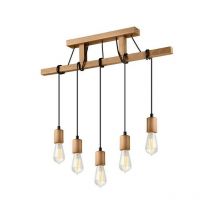 Lamkur Lighting - Lamkur Leon Industrial Suspension Bar Olive , 5x E27