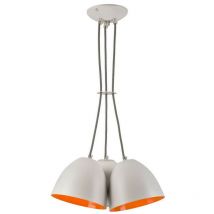 Lamkur Livia Cluster Pendel-Deckenleuchte Weiß, 3x E27
